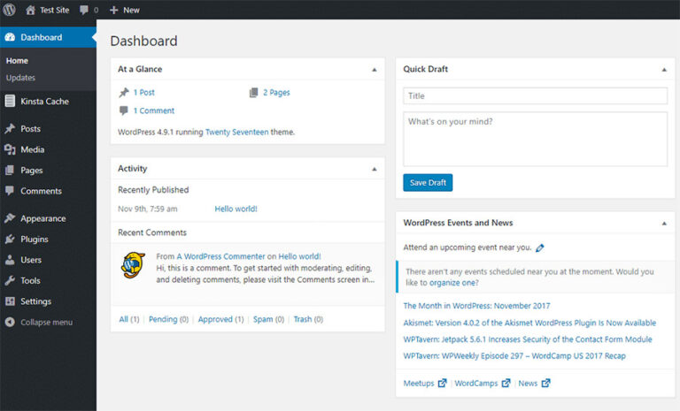 Tampilan Wordpress